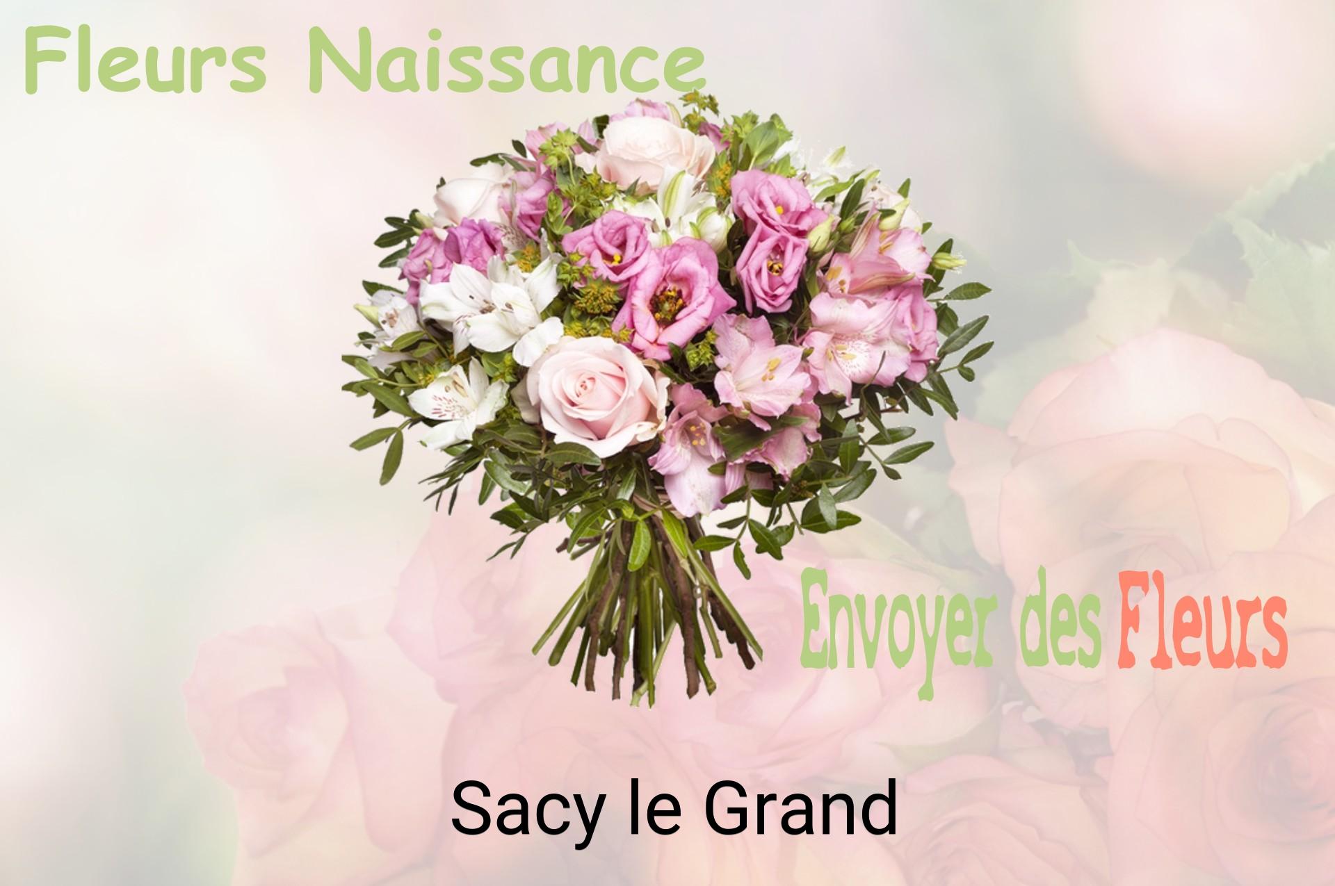 Bouquet de fleurs de naissance livré à Sacy-le-Grand